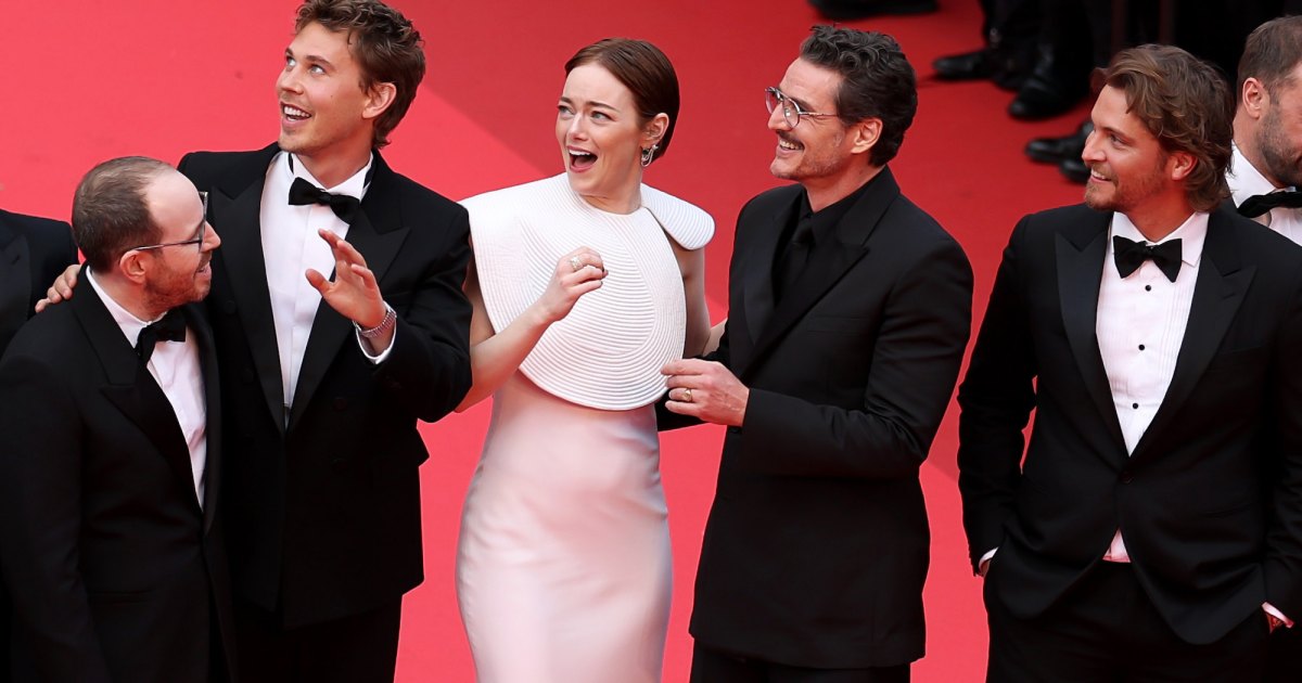 Emma Stone and Pedro Pascal Duck from a Bee on the Cannes Red Carpet