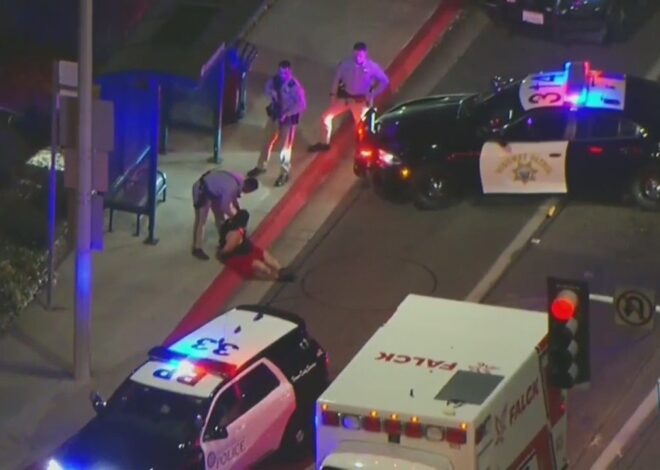 Chase concludes with arrest after suspect conceals themselves in Baldwin Park hospital parking garage.