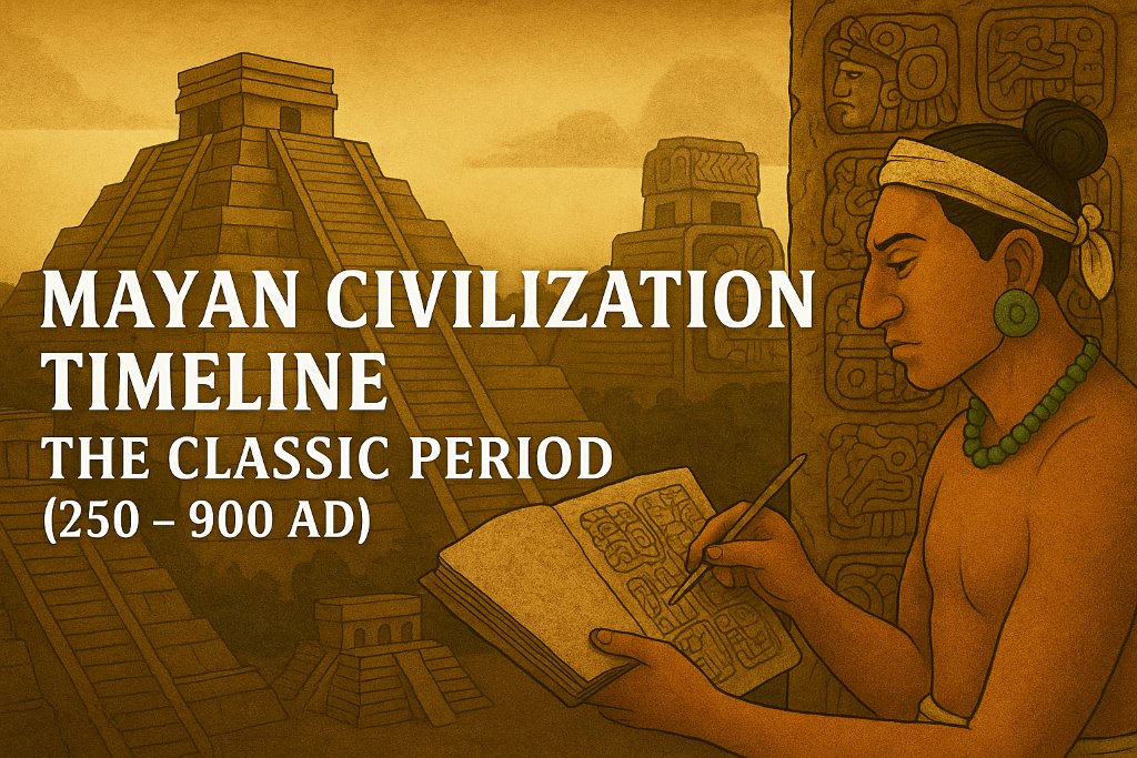 Mayan Civilization Timeline - 250 – 900 AD