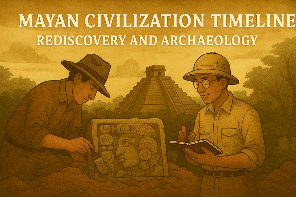 Mayan Civilization Timeline - Rediscovery and Archaeology