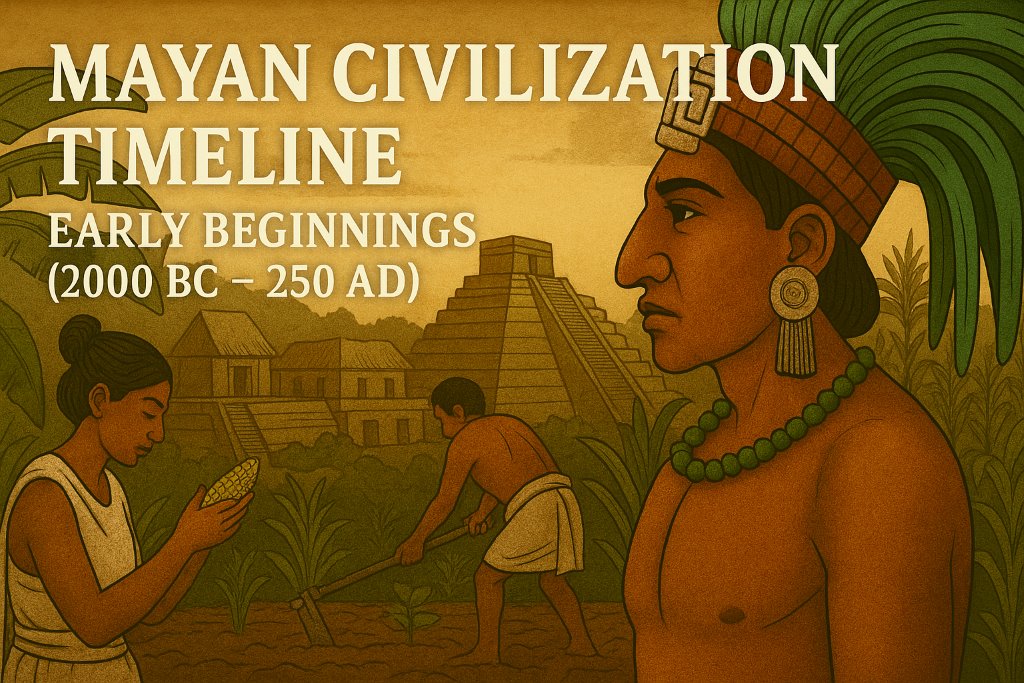 Mayan Civilization early beginings 2000 BC - 250 AD